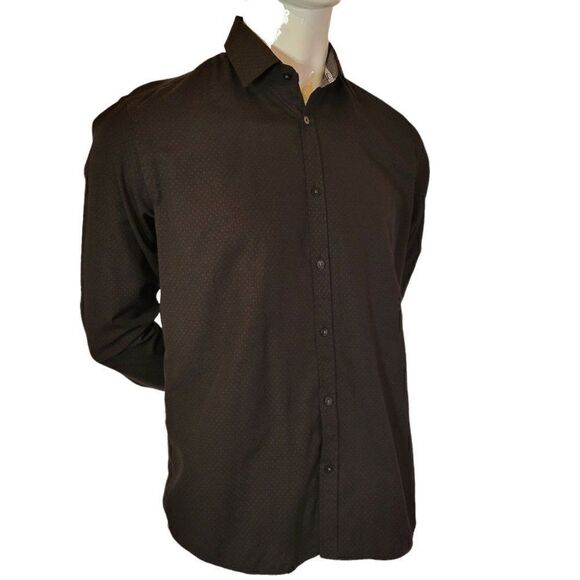 Steel & Jelly Mens Black Button Down Shirt (Size L) - Picture 8 of 8